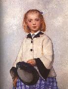 Albert Anker The Artists daughter Loise Sweden oil painting artist